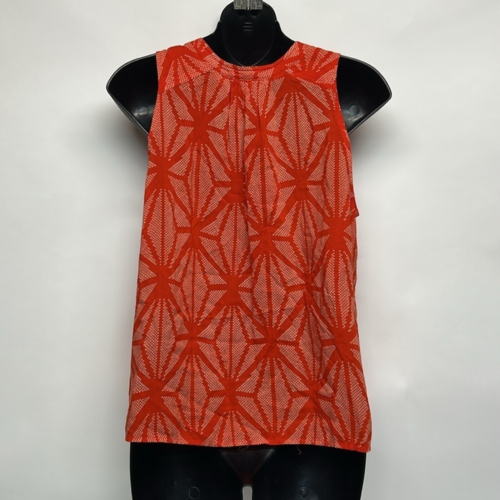 Red Sleeveless Women's Top Maeve size small - Picture 2 of 6